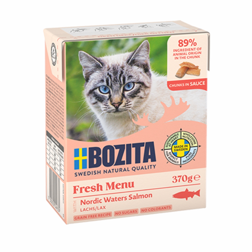 BOZITA karma dla kota kawałki łososia w sosie 370g